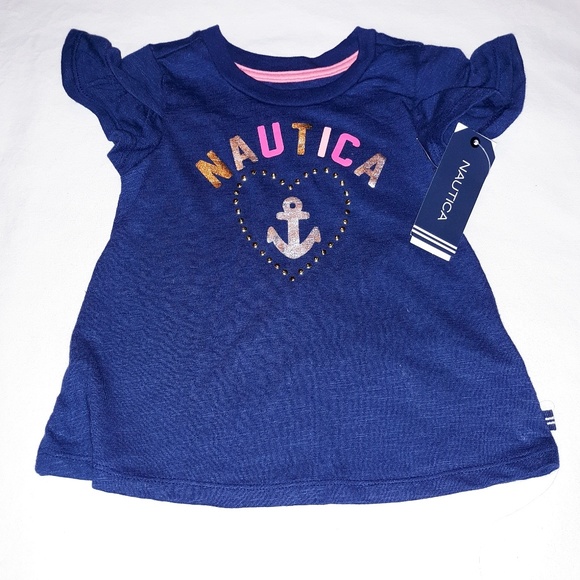 Nautica Girls Infant 2pc Casual Set - 12M - Picture 2 of 4